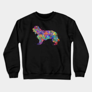 Cocker spaniel dog watercolor Crewneck Sweatshirt